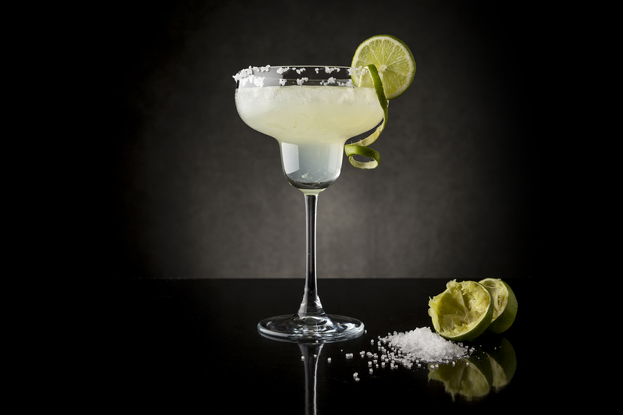 Classic Lime Margarita Cocktail With Tequila, Triple Sec, Lime J