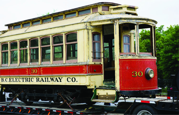 Belmont Trolley rolling forward