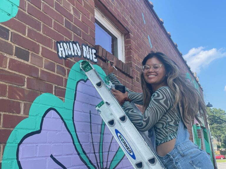 Belmont’s happy new mural!