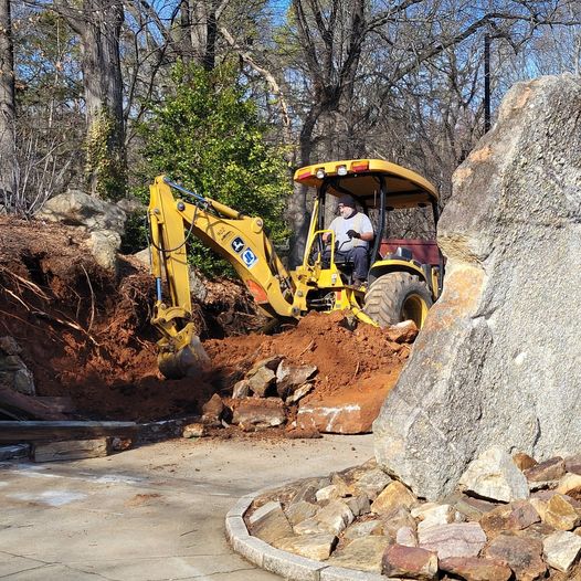 The Schiele Museum is digging into a landscape makeover around the front entrance.  